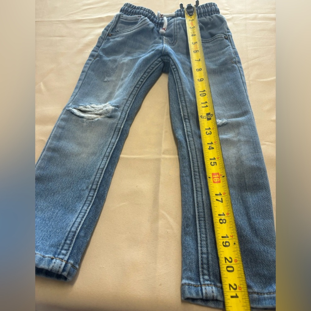 Cat & Jack Toddler Boy Pull‎ On Distressed Skinny Jeans 3T - Picture 6 of 15